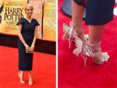 Copertina di J.K. Rowling e i sandali che sembrano il boccino d’oro di Harry Potter
