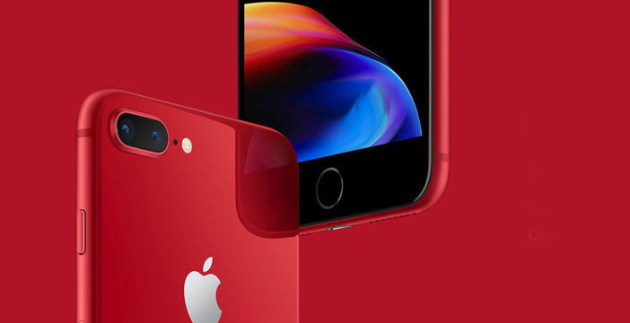 Clicca per vedere l'immagine originale La nuova scocca di iPhone 8 per la linea (PRODUCT)RED
