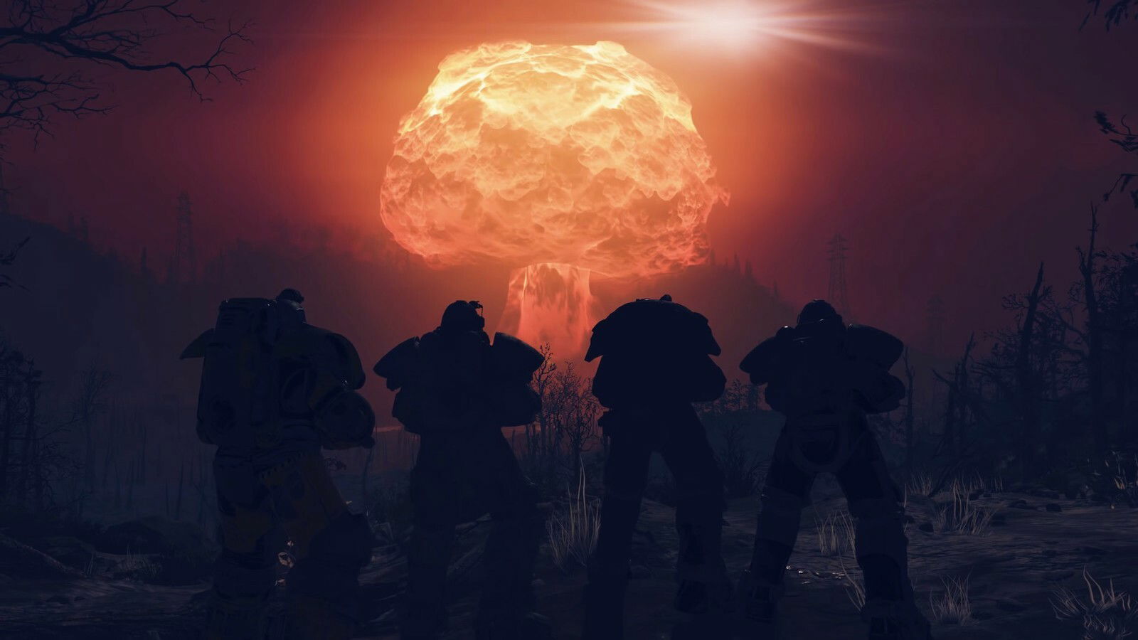 Clicca per vedere l'immagine originale Una bomba nucleare in Fallout 76