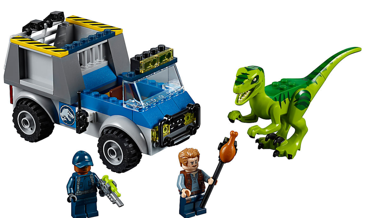 Clicca per vedere l'immagine originale Dettagli del set LEGO Camion per il soccorso di Velociraptor