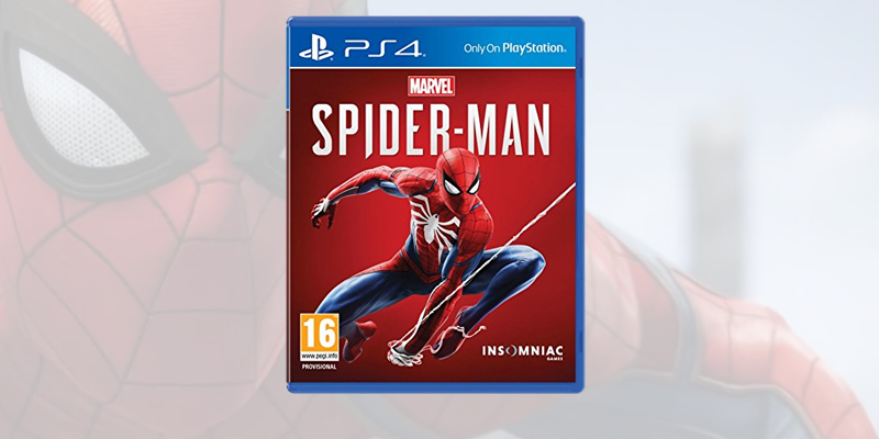 La boxart di Spider-Man su PS4