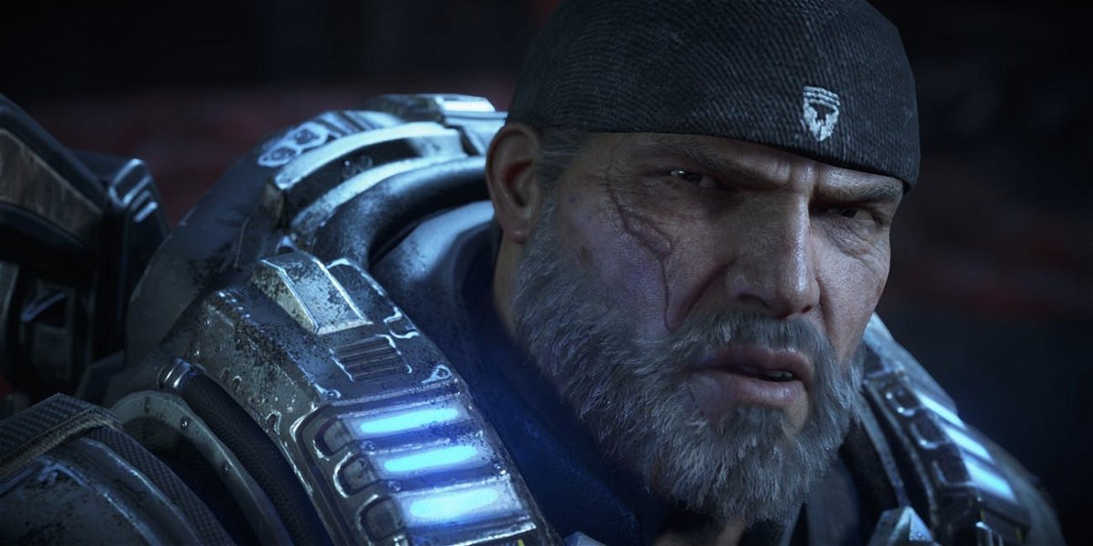Marcus Fenix in uno screenshot da Gears of War 4