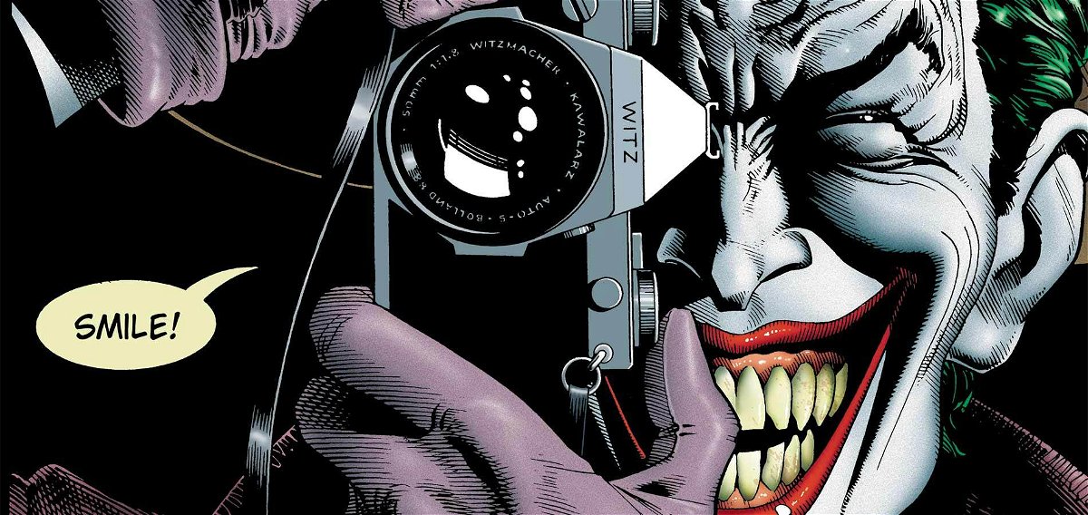 Joker sulla cover di Batman: The Killing Joke