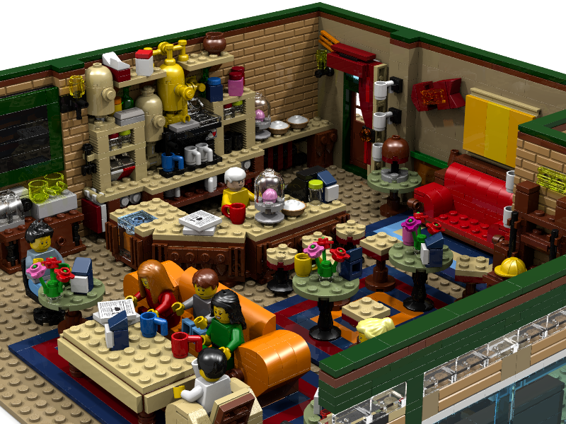 Alcuni dettagli del set  Central Perk Coffee di Friends di LEGO 