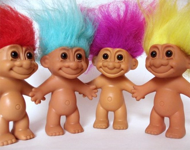 Gli storici pupazzetti colorati dalle sembianze di un troll
