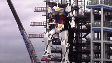 Cover of The 18-meter high Gundam takes its first steps in Japan
