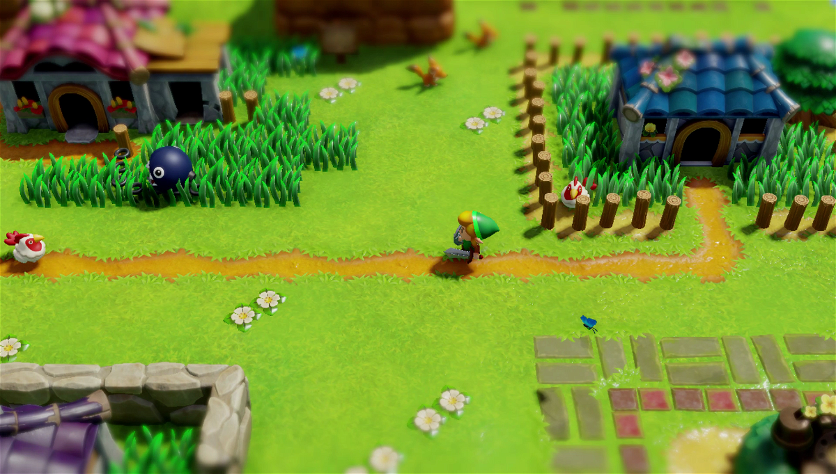 Un'immagine di gioco dal remake di Link's Awakening per Nintendo Switch