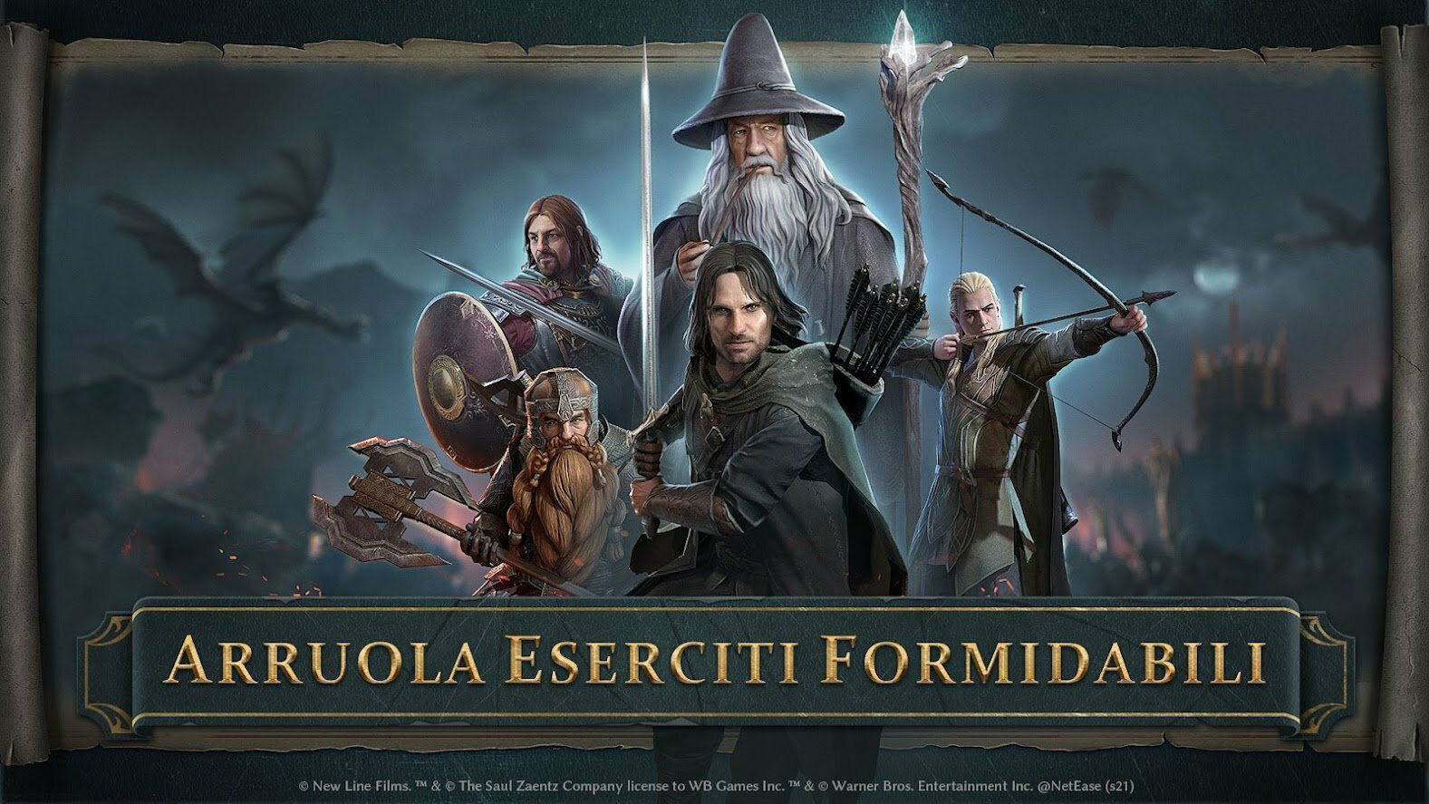 Clicca per vedere l'immagine originale The Lord of the Rings: Rise to War è disponibile su iOS e Android