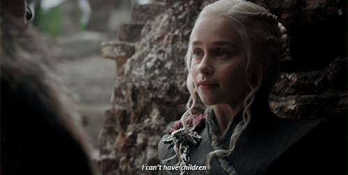 Daenerys spiga che non può avere figli