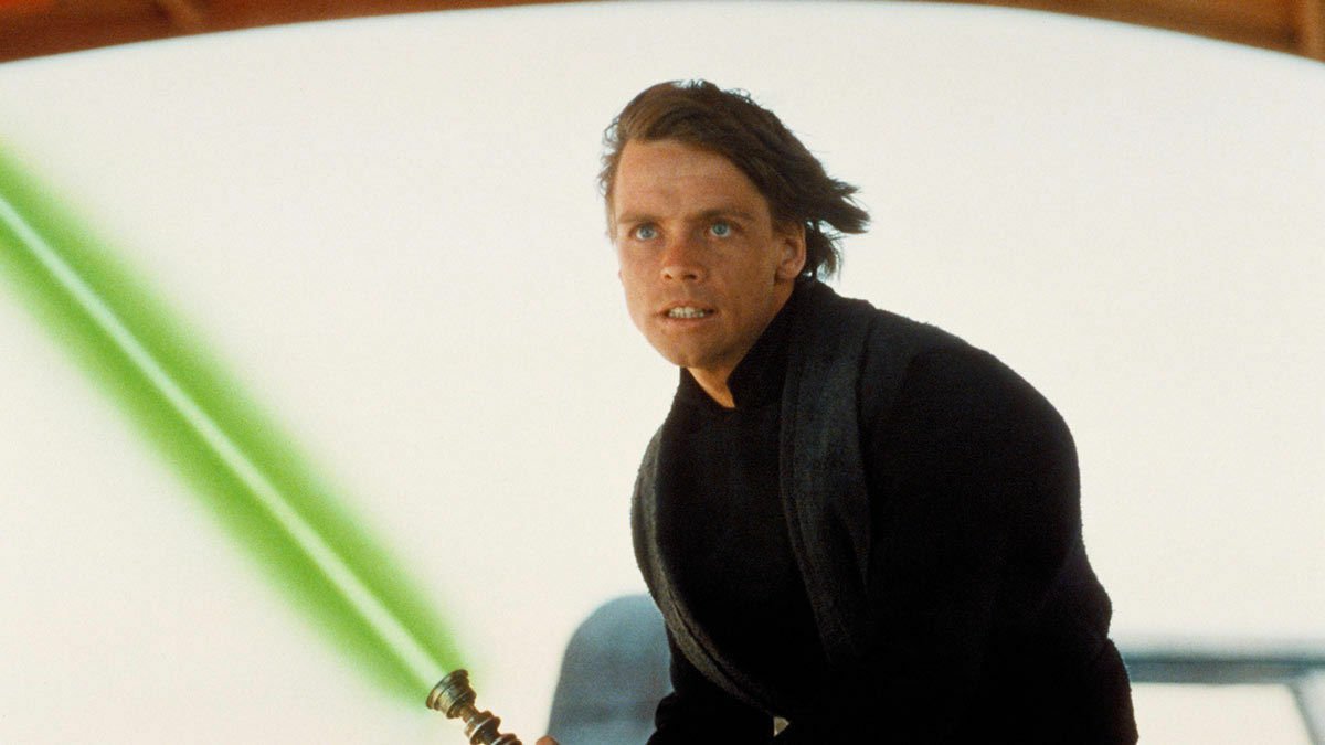 Mark Hamill nei panni di Luke Skywalker