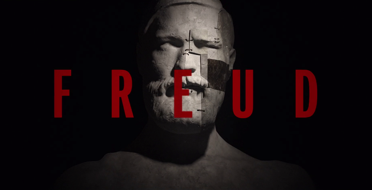 La testa di Freud nella sigla dell'episodio 8 è un collage di pezzi rattoppati insieme
