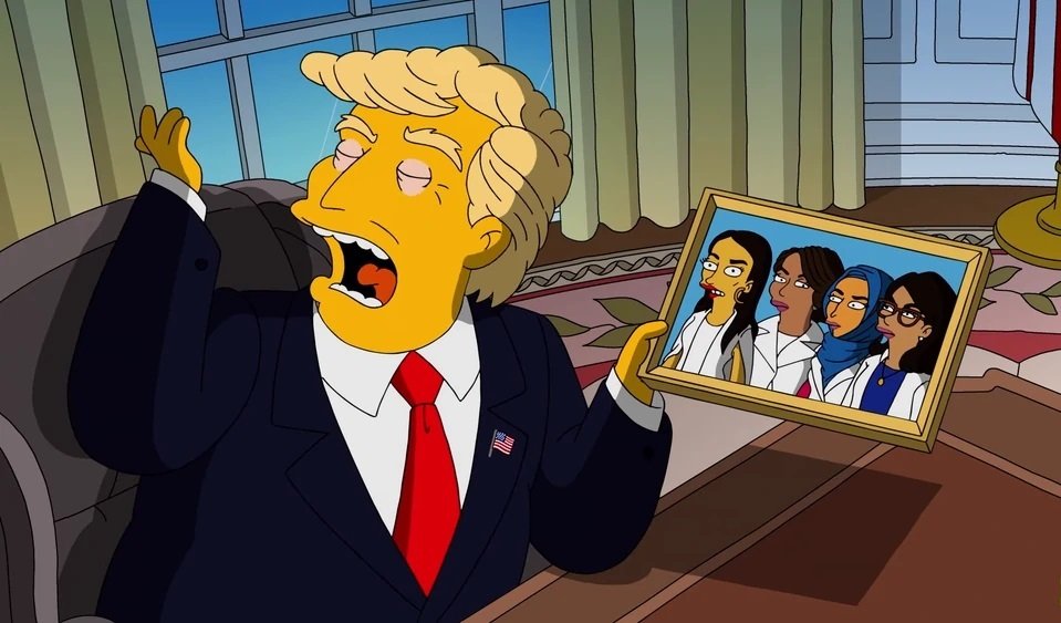 Una sequenza dell'episodio dei Simpson West Wing Story