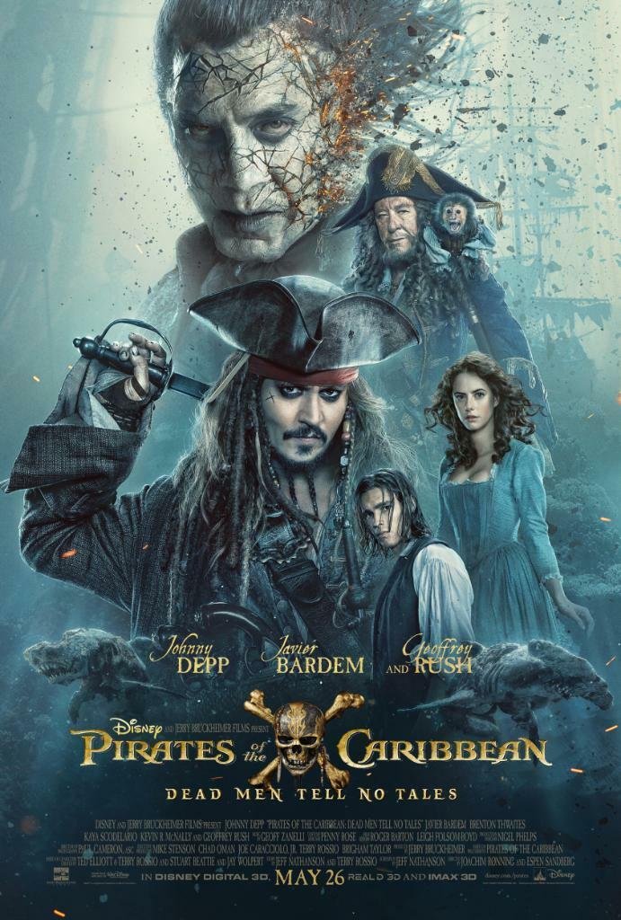 Jack Sparrow e i protagonisti di Pirati dei Caraibi 5
