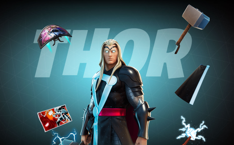 Immagine promozionale del costume di Thor in Fortnite