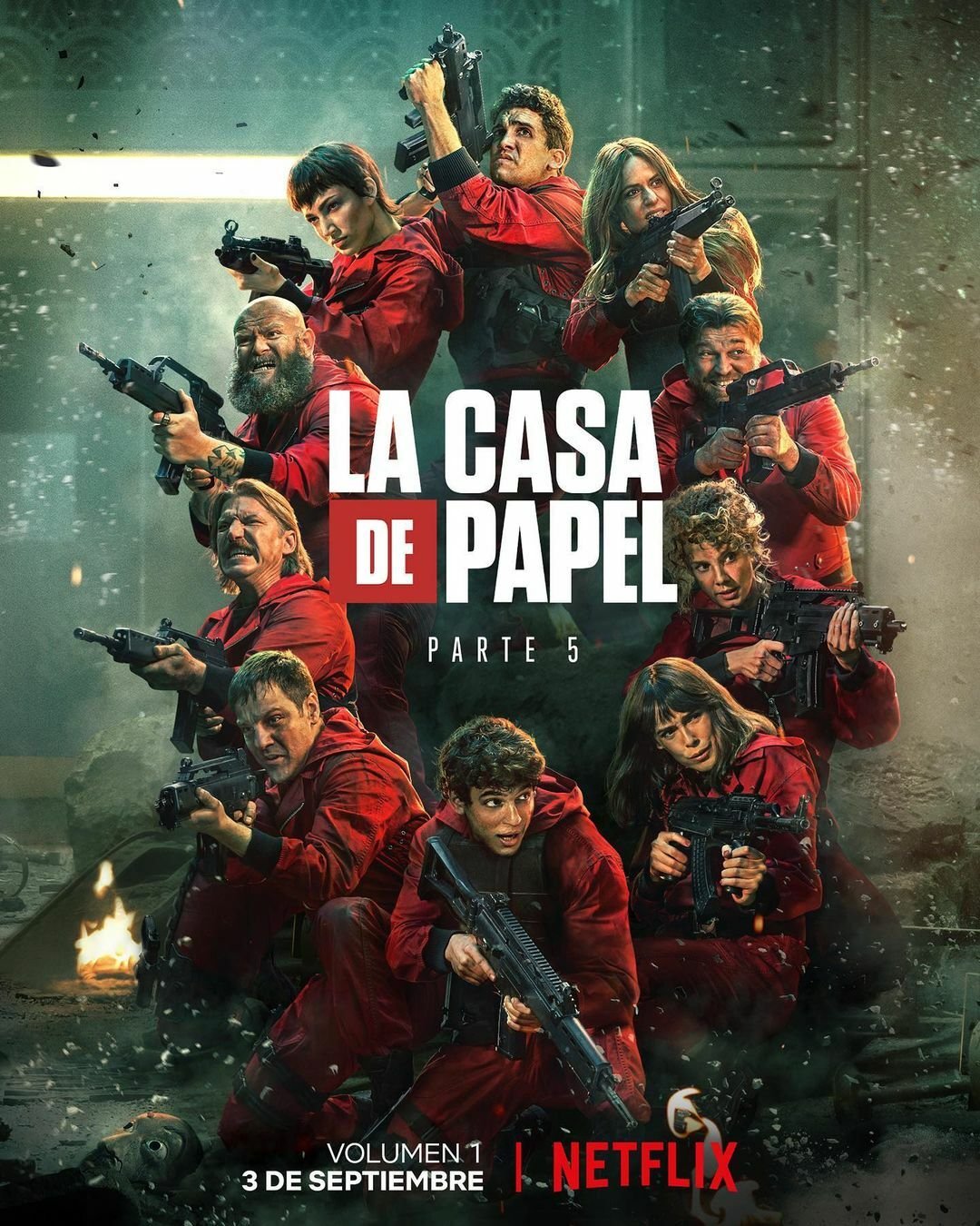 Η διαφημιστική αφίσα των νέων επεισοδίων του La Casa di Carta