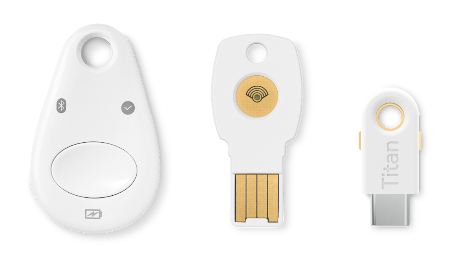 Le tre tipologie di chiavette Google Titan per la sicurezza