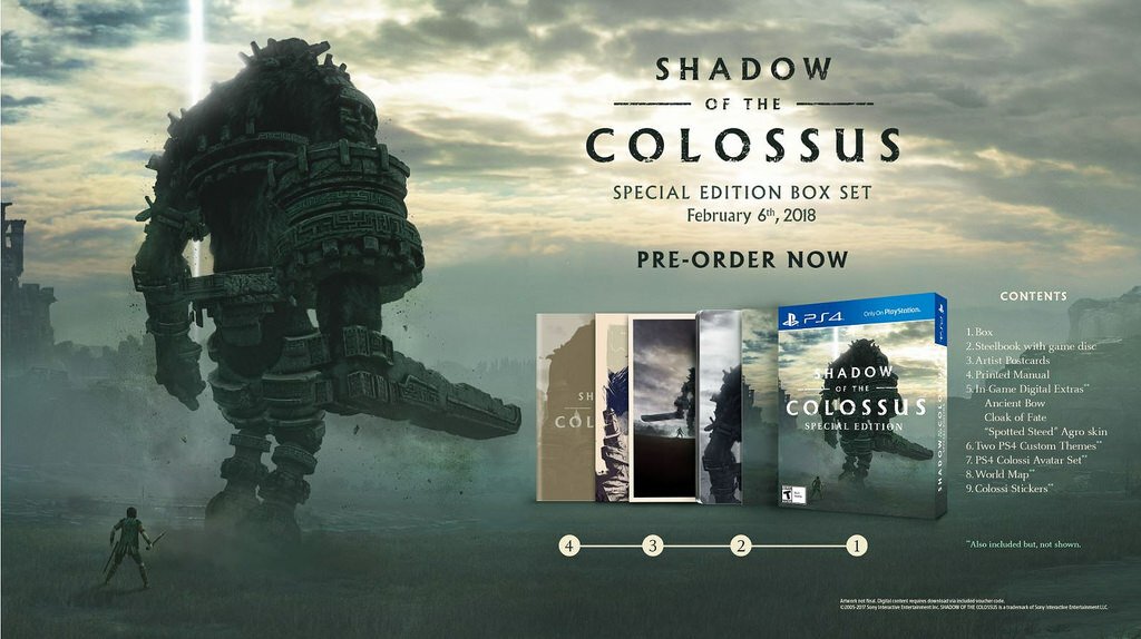 La Special Edition di Shadow of the Colossus per PlayStation 4