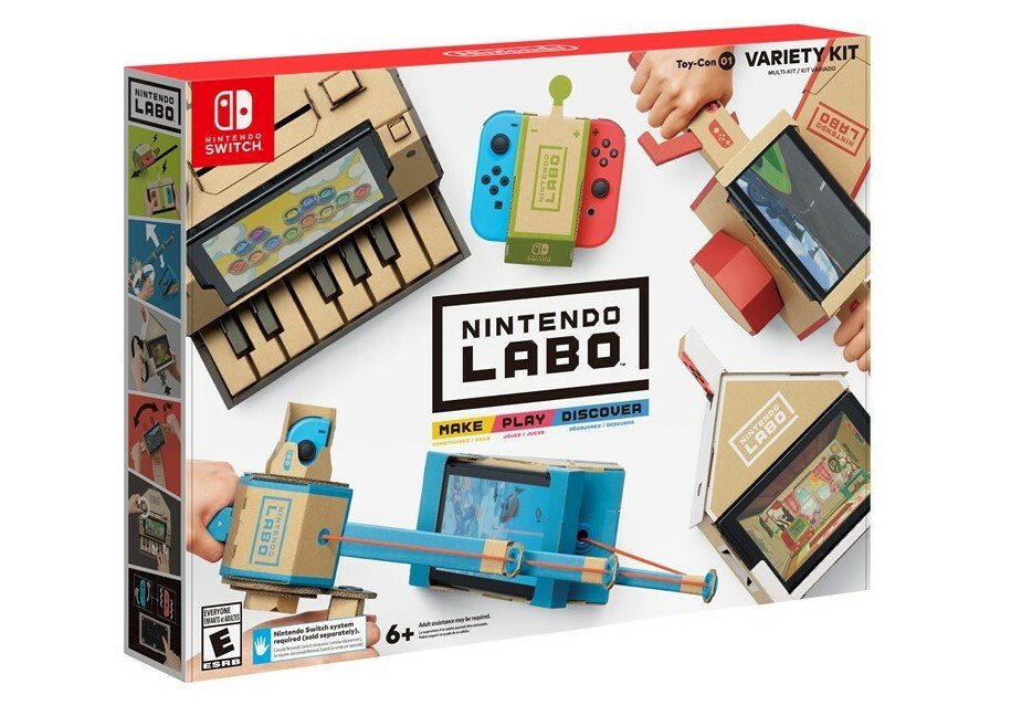 La confezione del Nintendo Labo: Variety Kit