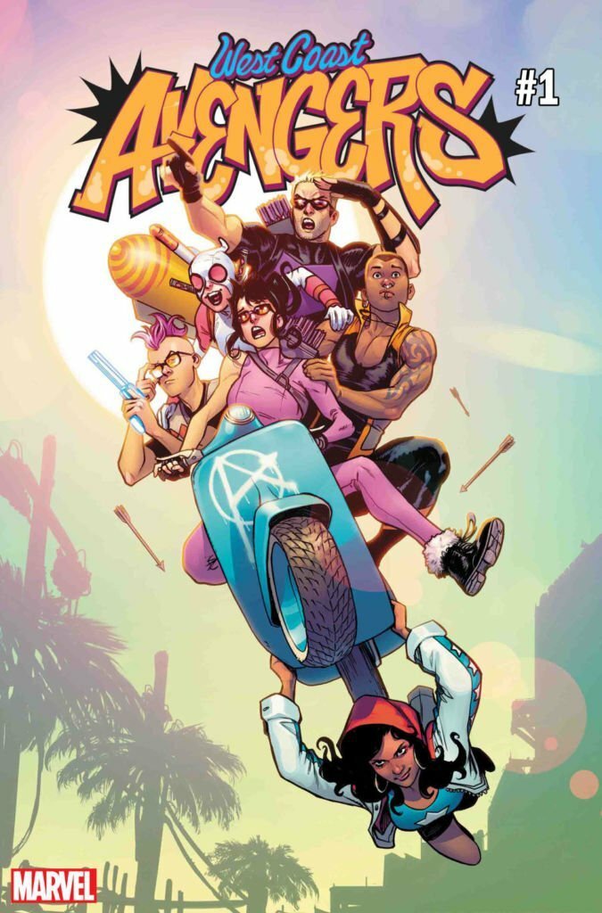 La cover del primo numero di West Coast Avengers