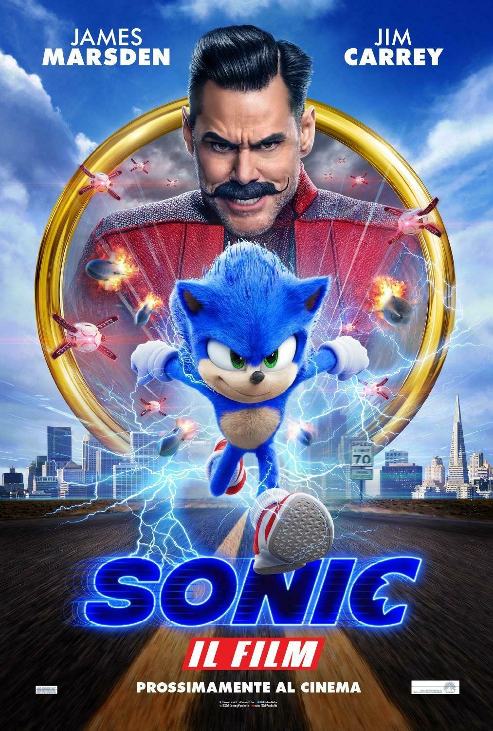 Il poster di Sonic - Il Film