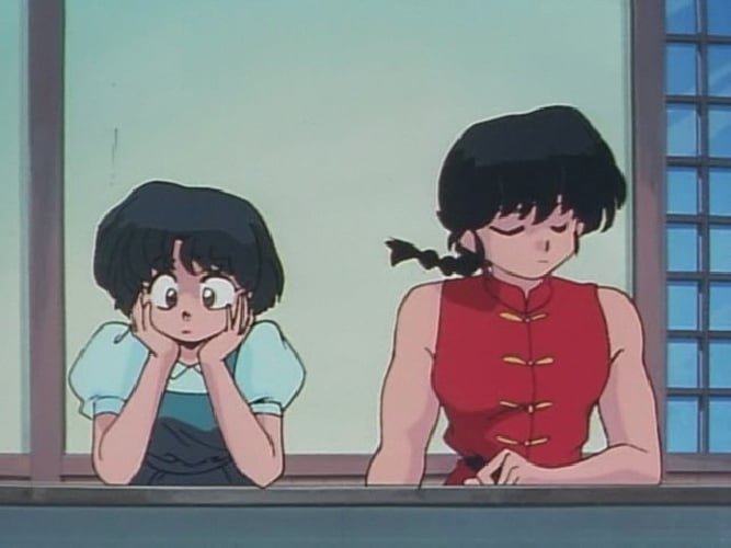 Ranma e Akane a tavola