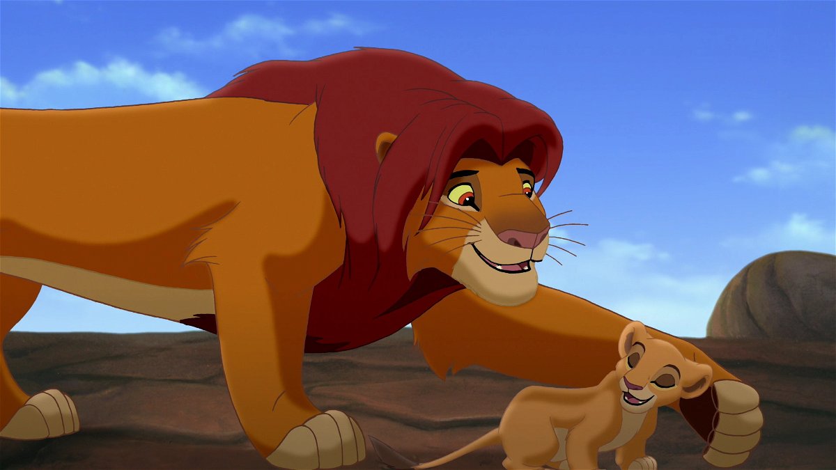 Simba e Kiara in Il Re Leone II - Il regno di Simba
