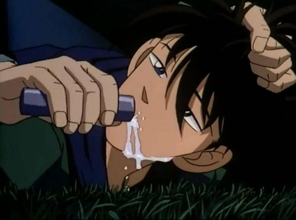 Ο Shinichi αναγκάστηκε να καταπιεί το φάρμακο