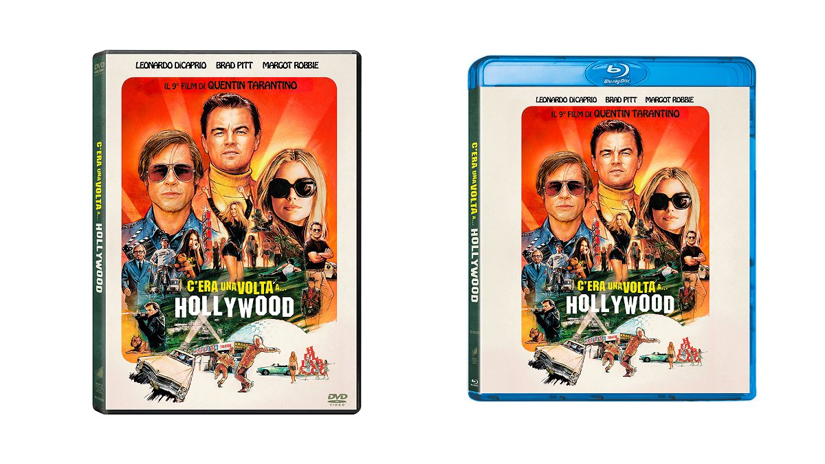 Le copertine delle edizioni DVD e Blu-ray di C'era una volta a... Hollywood