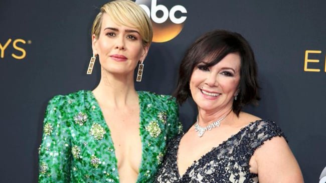 Sarah Paulson and Marcia Clark at the Emmy Awards