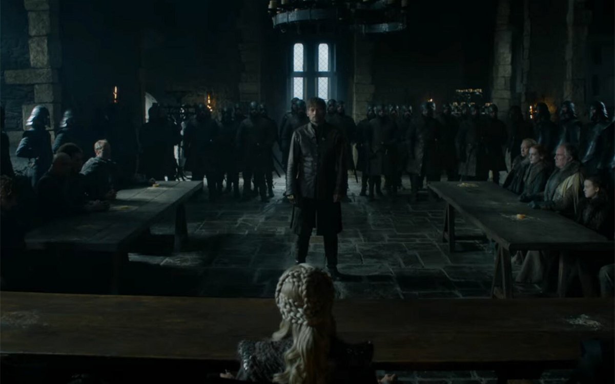 Jaime e Daenerys in Game of Thrones 8