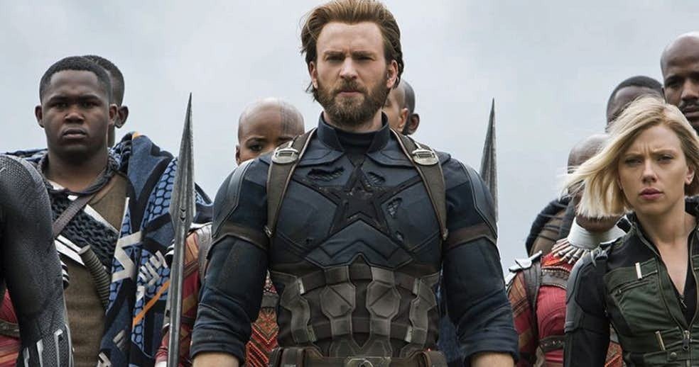 Captain America nella scena di battaglia finale di Endgame