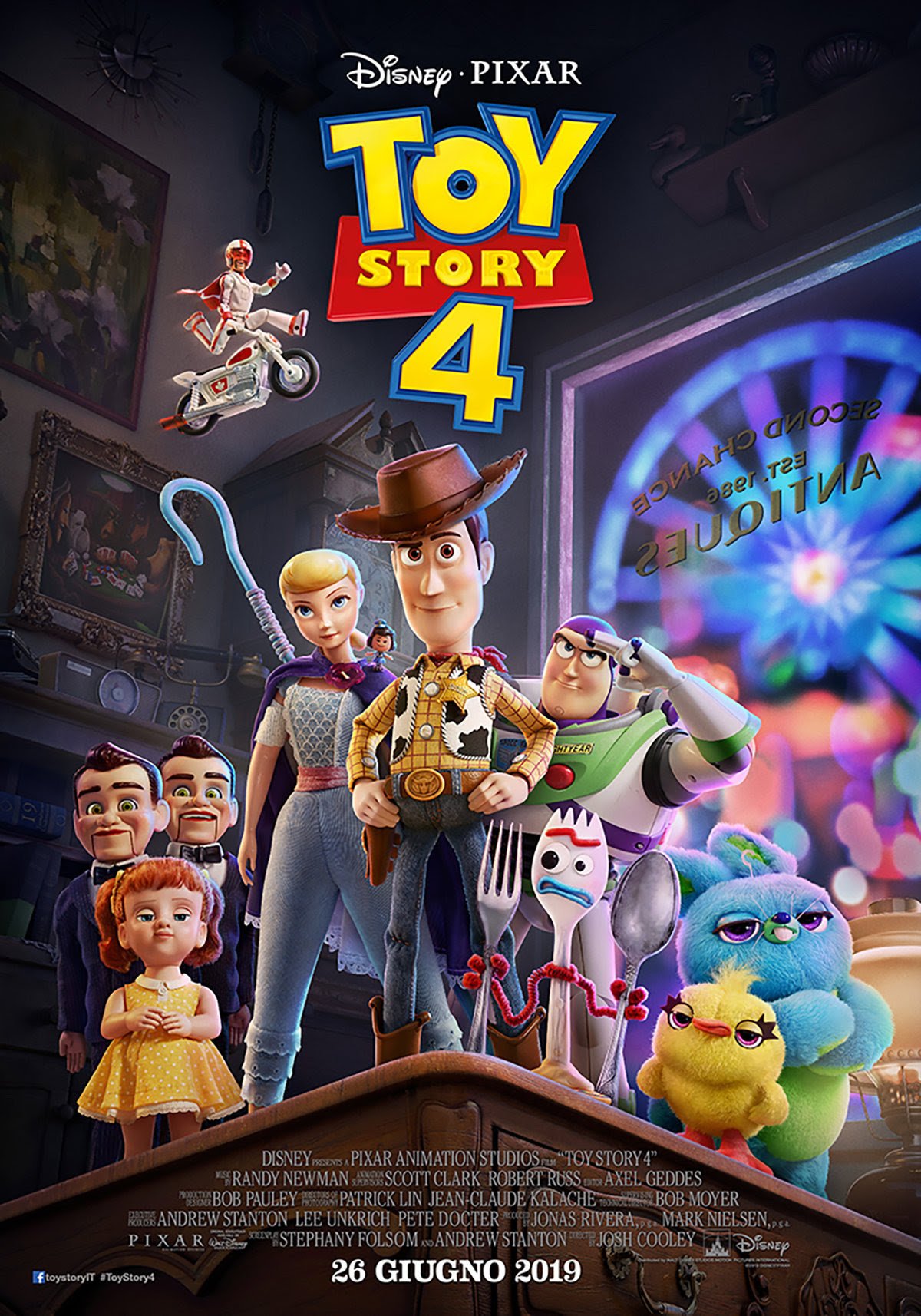 I protagonisti di Toy Story 4 nel nuovo poster italiano