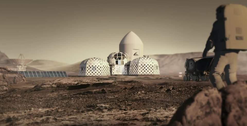 Una struttura abitativa sulla superficie di Marte