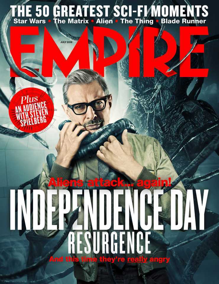 Independence Day 2 su Empire David Levinson e un alieno annunciano il loro ritorno sulla copertina di Empire Magazine