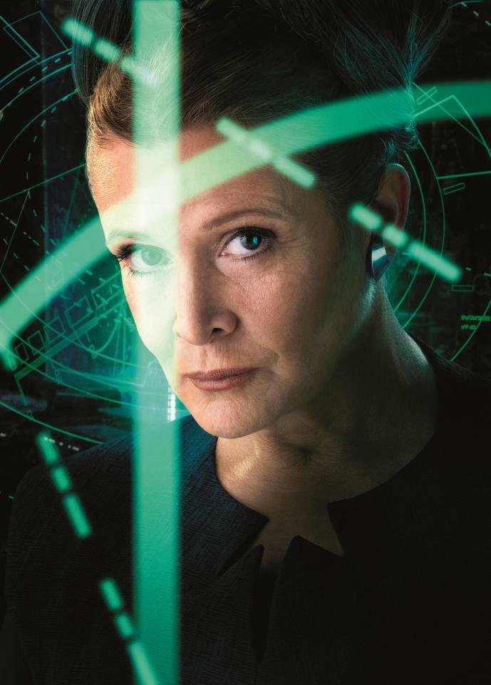 Carrie Fisher in Star Wars: Gli Ultimi Jedi