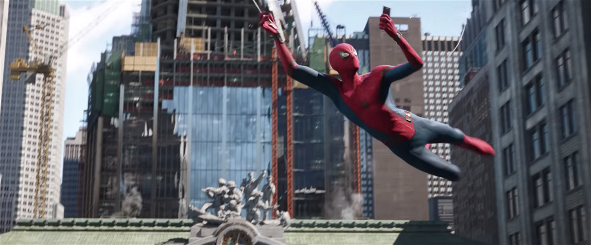 Spider-Man in una scena di Spider-Man: Far From Home