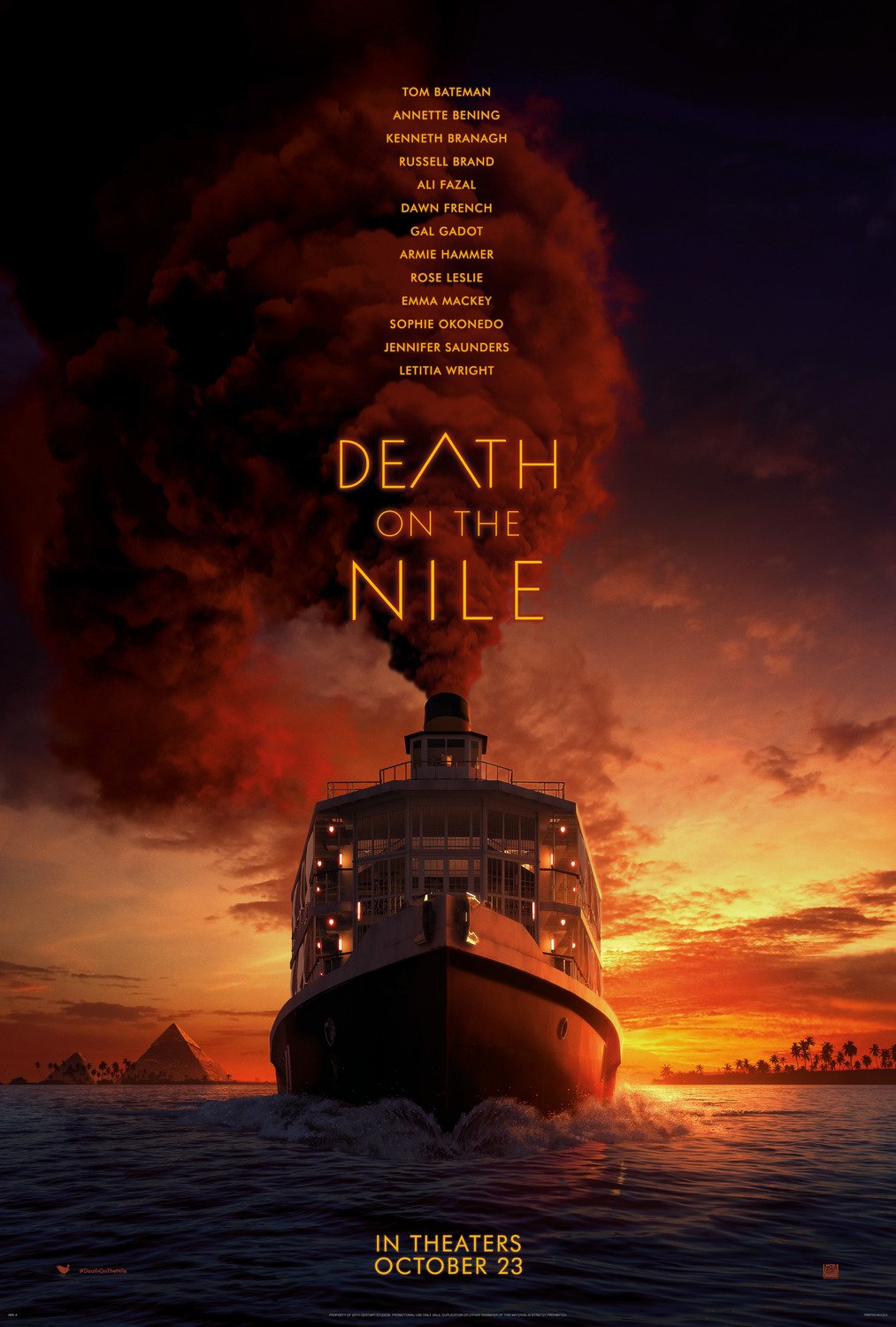 L'imbarcazione di Assassinio sul Nilo e il grande fumo rosso