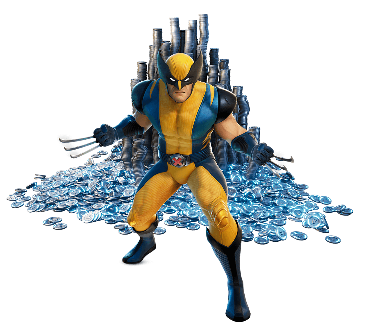 Immagine promozionale del costume di Wolverine utilizzabile in Fortnite