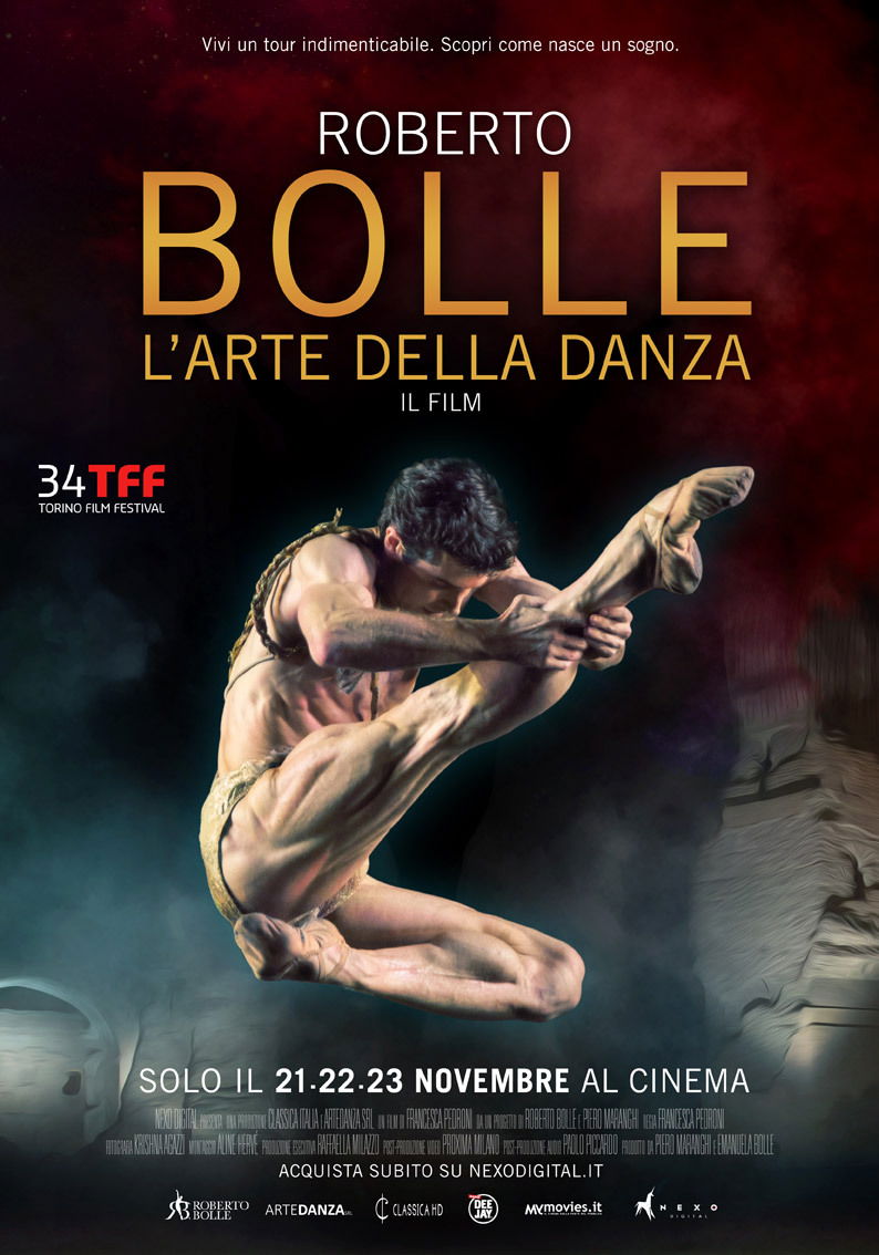 Clicca per vedere l'immagine originale Nei cinema italiani per tre giorni Roberto Bolle – L’arte della Danza, poster