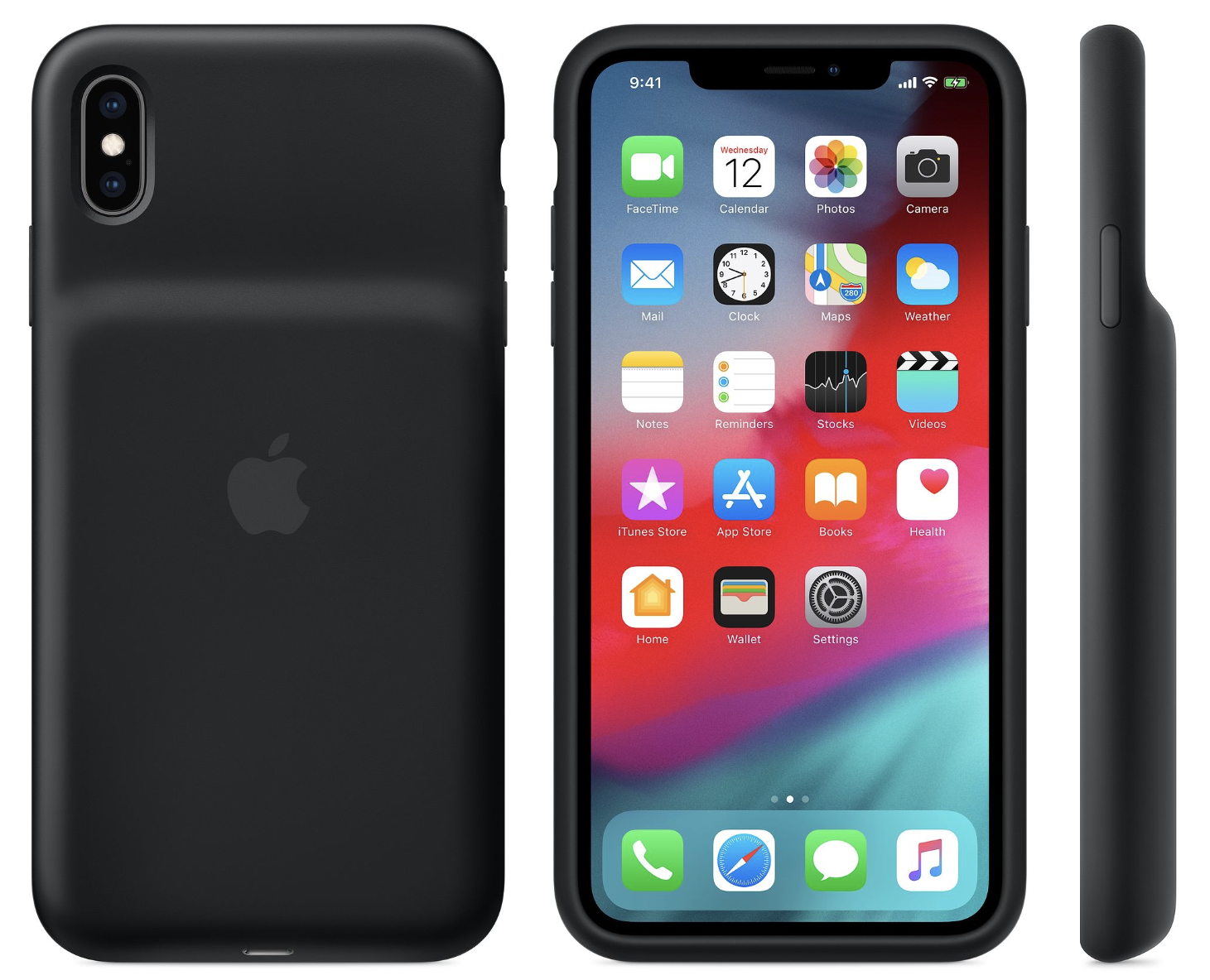Clicca per vedere l'immagine originale Immagine stampa della Smart Battery Case per iPhone XS Max