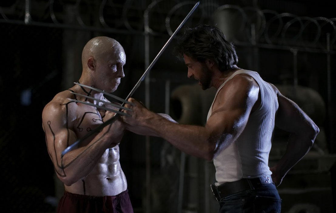 Ryan Reynolds e Hugh Jackman in una scena di X-Men le origini: Wolverine