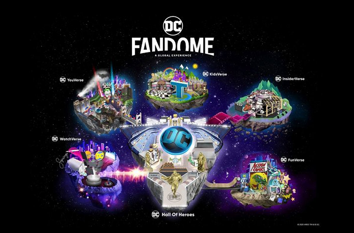 La mappa del DC FanDome