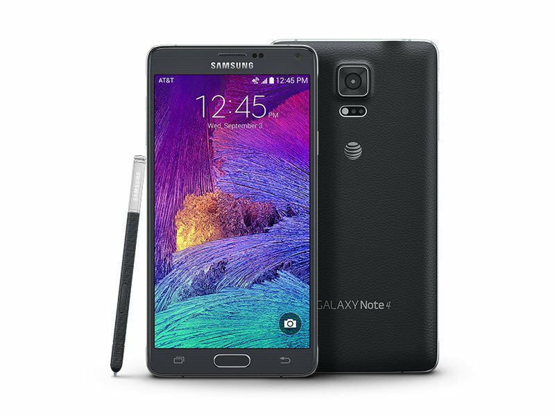 Un'immagine stampa del Galaxy Note 4 di Samsung
