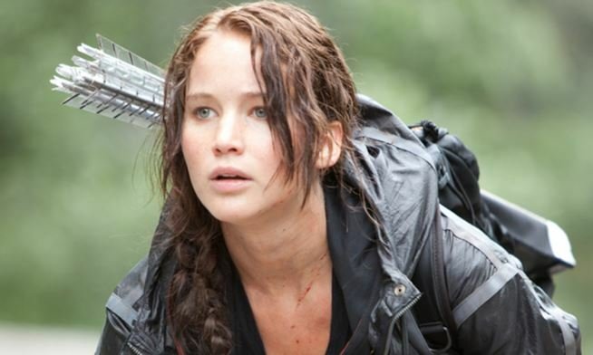 Katniss Evergreen interpretada por la actriz Jennifer Larence