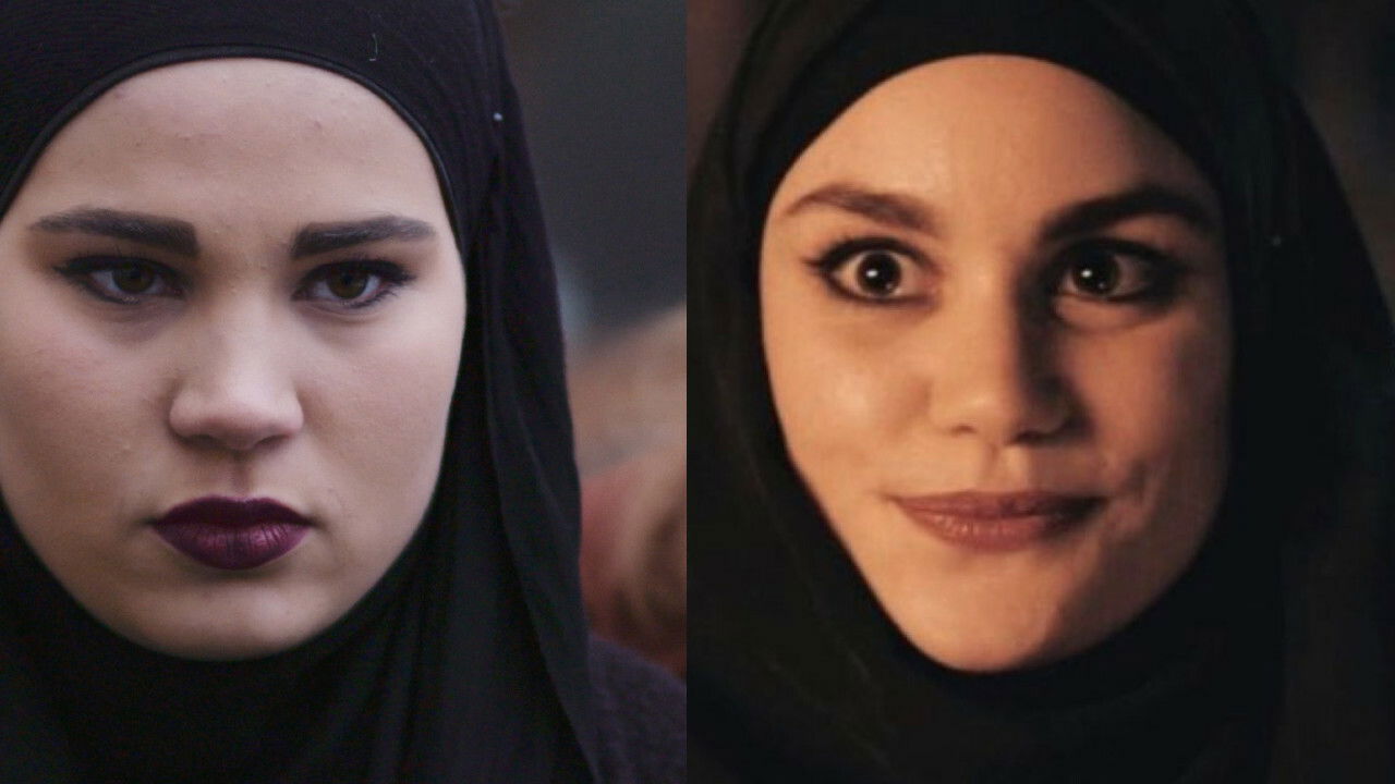 Clicca per vedere l'immagine originale Collage tra Sana norvegese e italiana in Skam