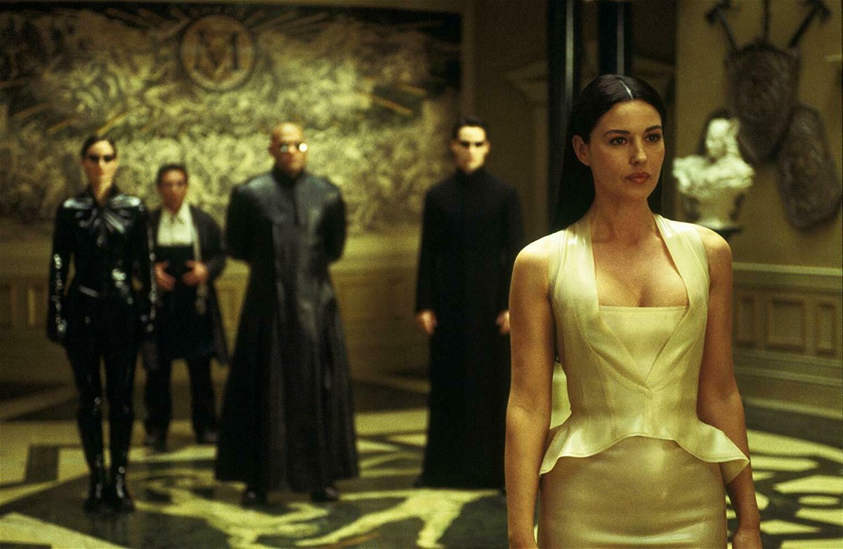 Monica Bellucci in una scena del film Matrix Reloaded