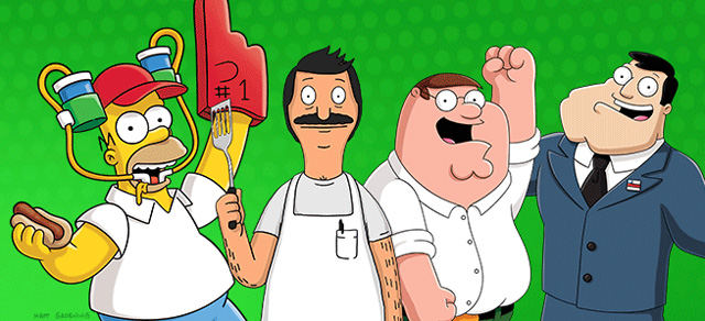 Le serie animate FOX I Simpson, Bob's Burgers, I Griffin e American Dad: le serie animate FOX