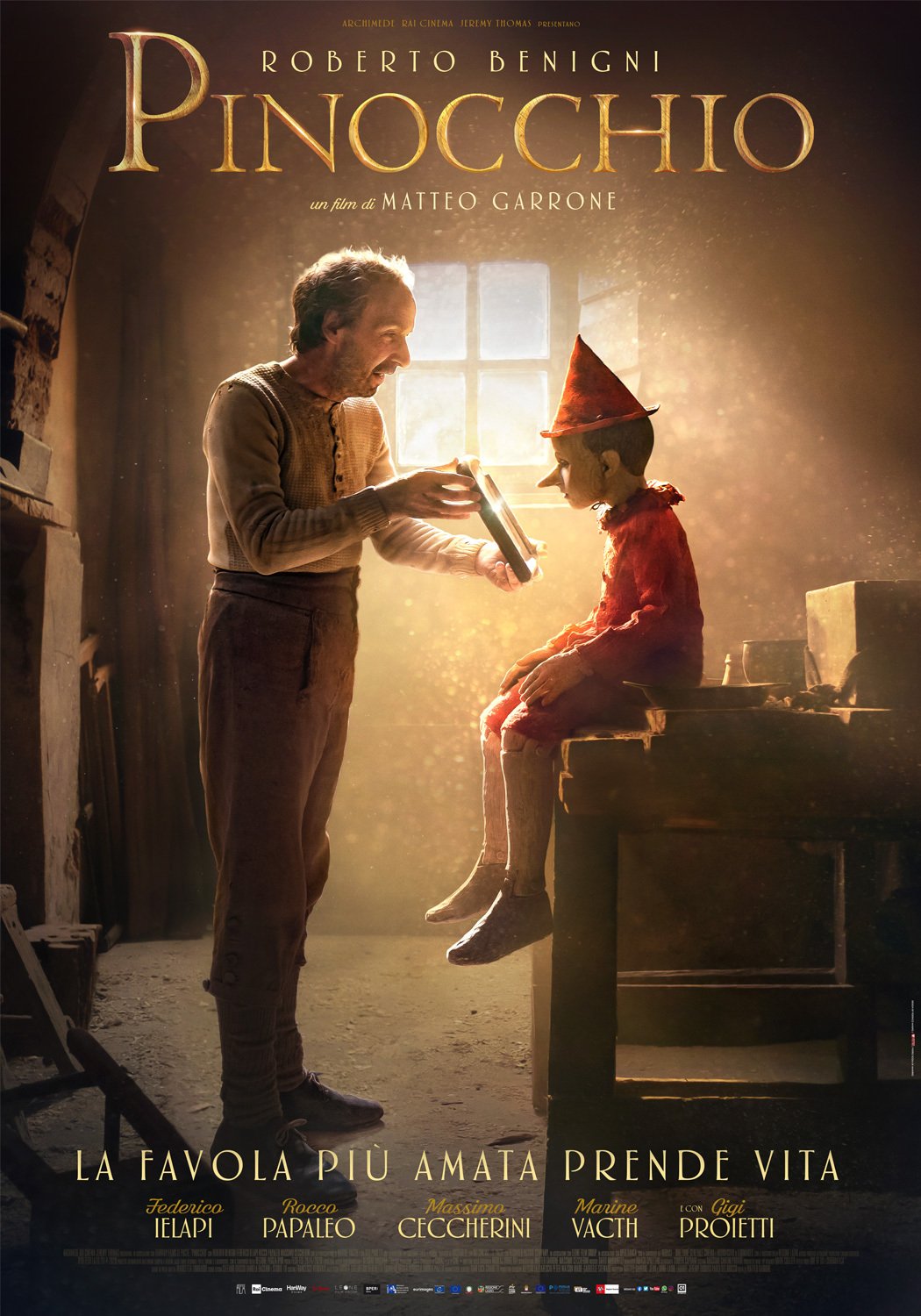 Il poster ufficiale italiano di Pinocchio