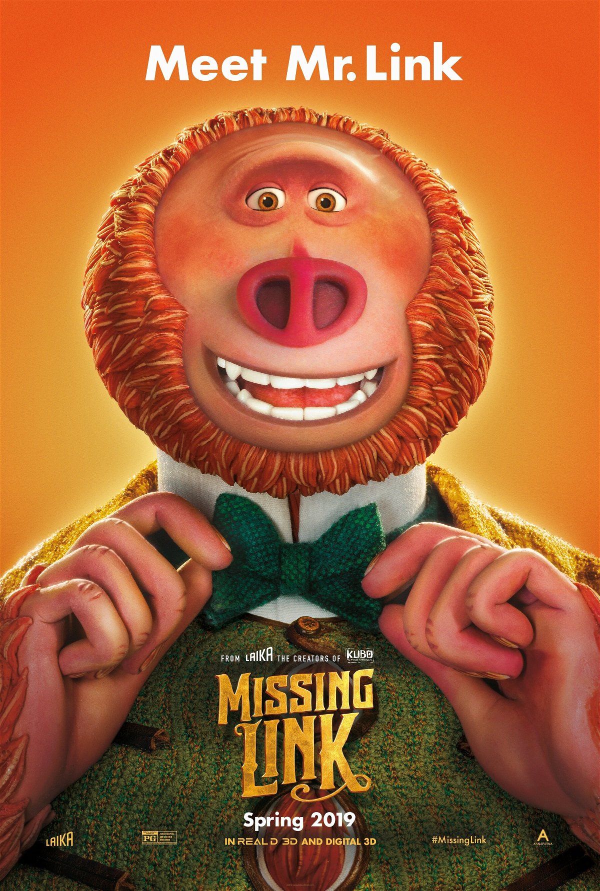 Il Signor Link nel teaser poster di Missing Link