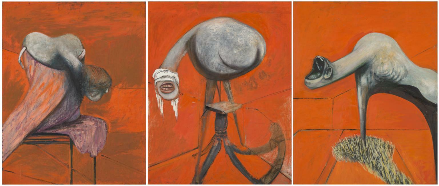 Silent Hill 2: tutte le curiosità che probabilmente non conosci! In foto l'opera Tre studi per una Crocifissione di Francis Bacon